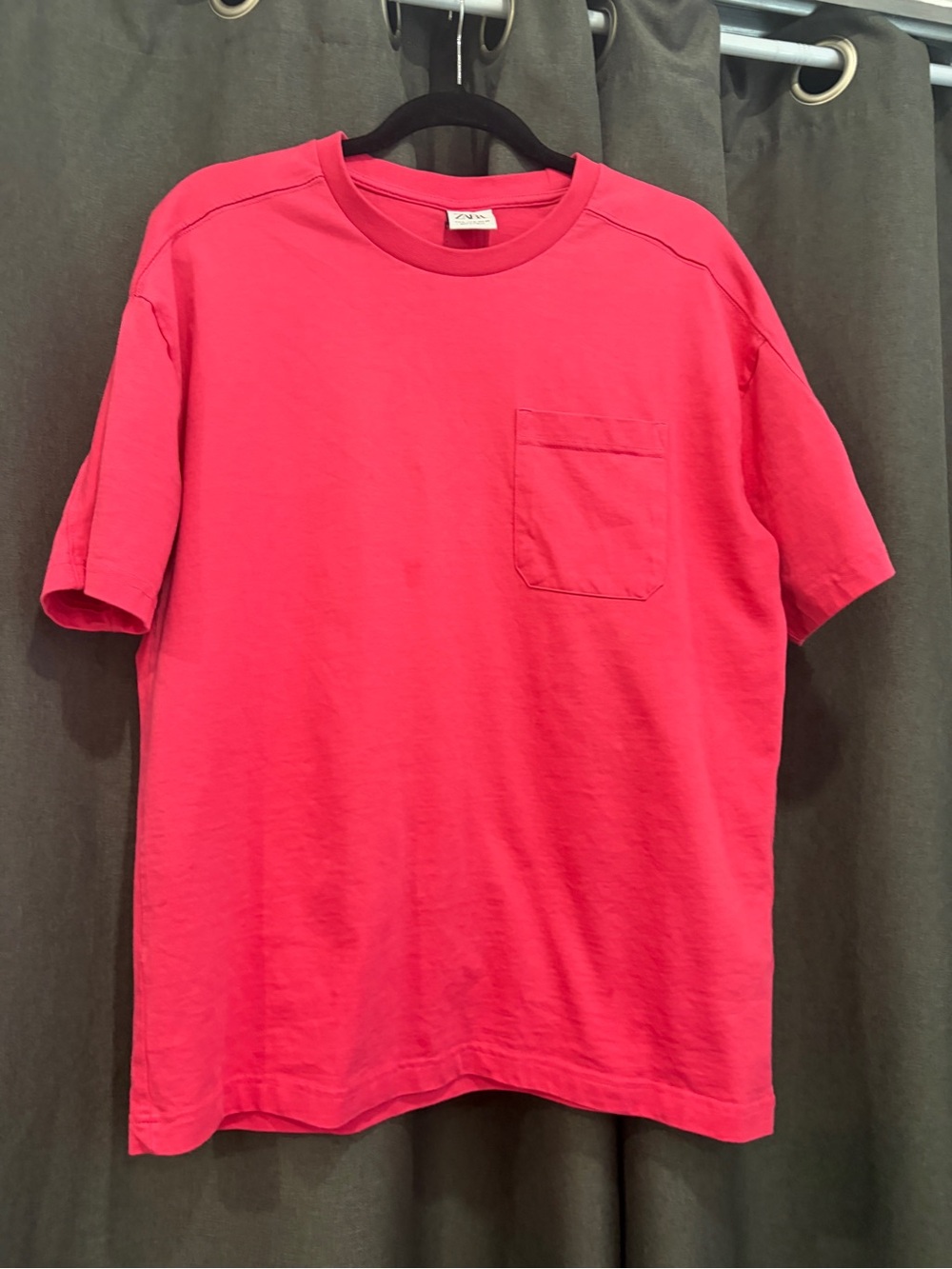 ZARA | men’s pink pocket tshirt size medium
